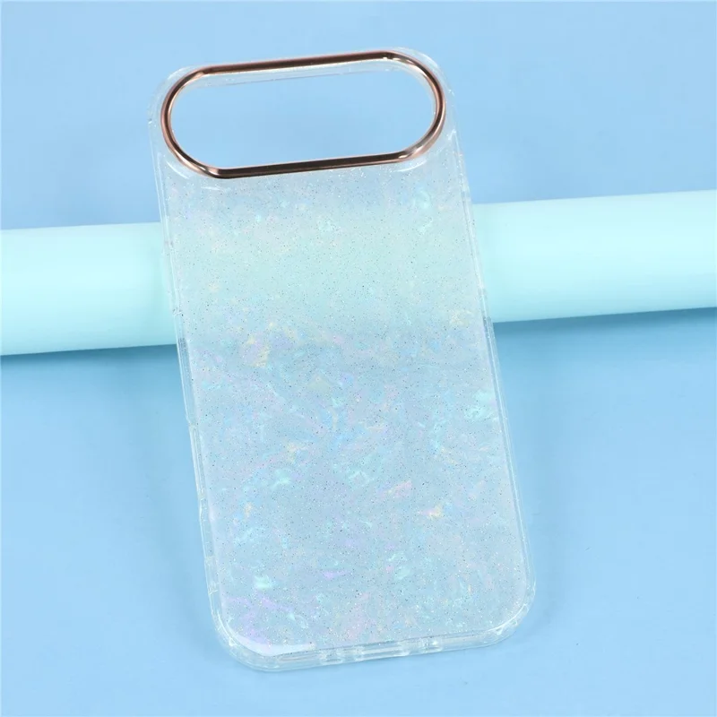 iPhone Air Case IMD Shell Muster PC + TPU Handyhülle - Transparent Weiß