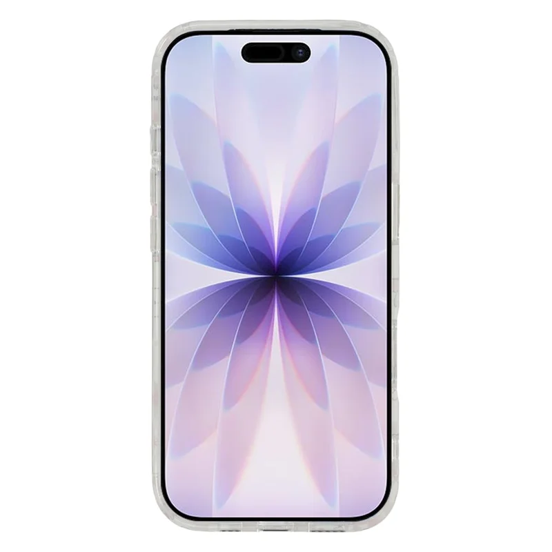 Custodia iPhone 17 Compatibile con MagSafe IMD Glitter Texture Ghiacciaio TPU PC Copertura Posteriore del Telefono - Nero Trasparente