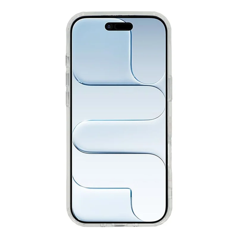 Capa Aérea para iPhone Compatível com MagSafe Flor a Laser PC + Capa de Telefone Transparente TPU - Lírio