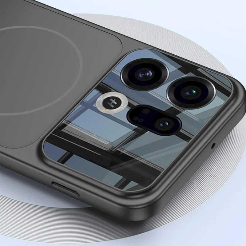 GKK For Oppo Find X9 5G Case Transform to for iPhone 17 Pro Matte PC Phone Cover Magnetic Case - Black