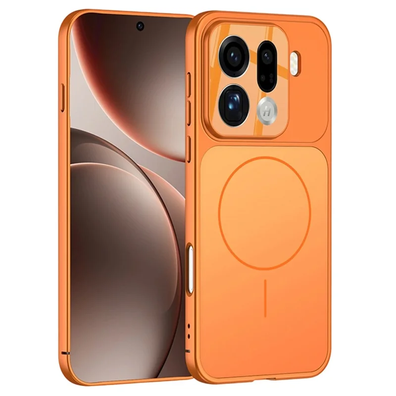 GKK For Oppo Find X9 Pro 5G Case Transform to for iPhone 17 Pro Matte PC Phone Cover Magnetic Case - Orange