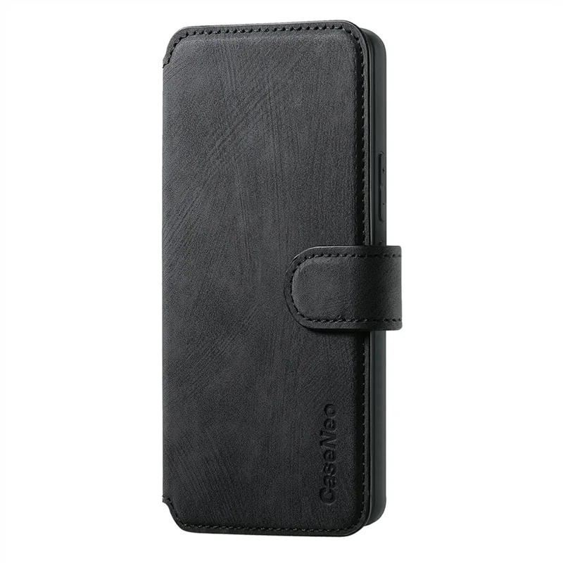 For Xiaomi 15T Magnetic Case CASENEO Detachable Leather Phone Wallet Cover - Black