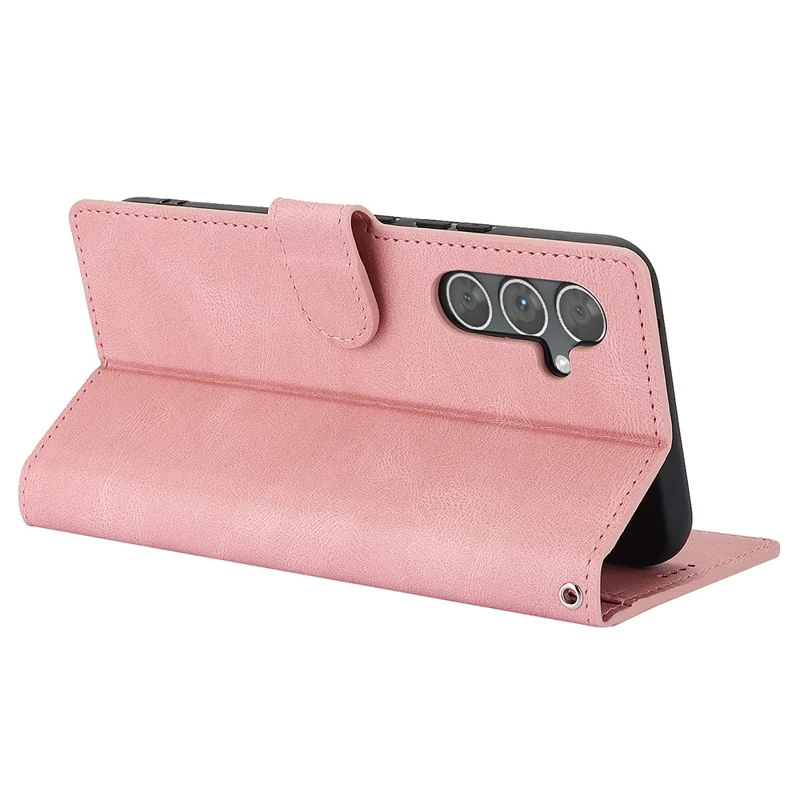 Funda de Samsung Galaxy S26 Pro de piel sintética con soporte y cartera - Rosa