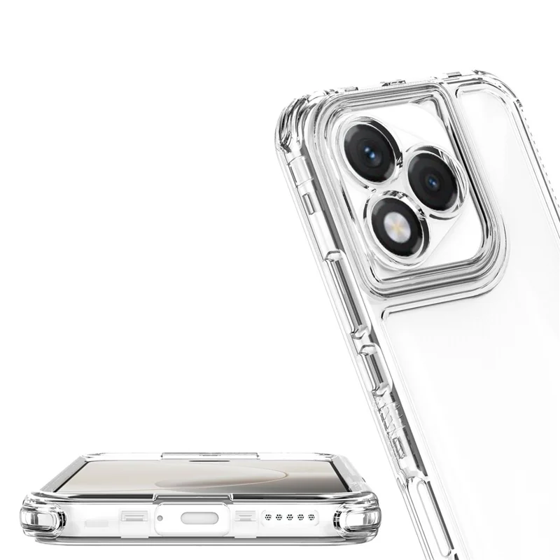 Gennemsigtig hylster til Honor 400 Lite 5G, anti-skrab akryl TPU telefonbeskyttelse