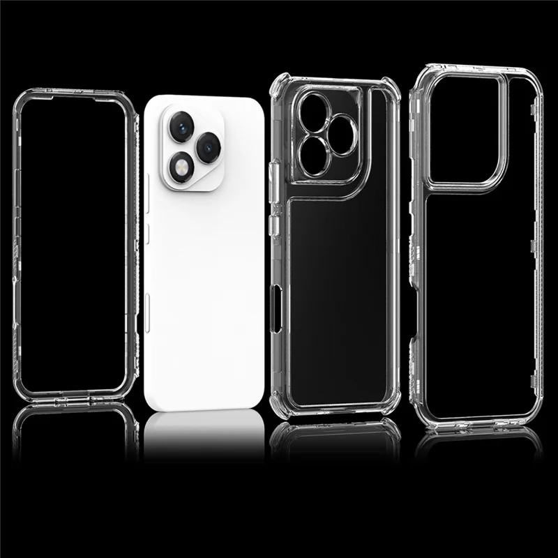 Gennemsigtig hylster til Honor 400 Lite 5G, anti-skrab akryl TPU telefonbeskyttelse