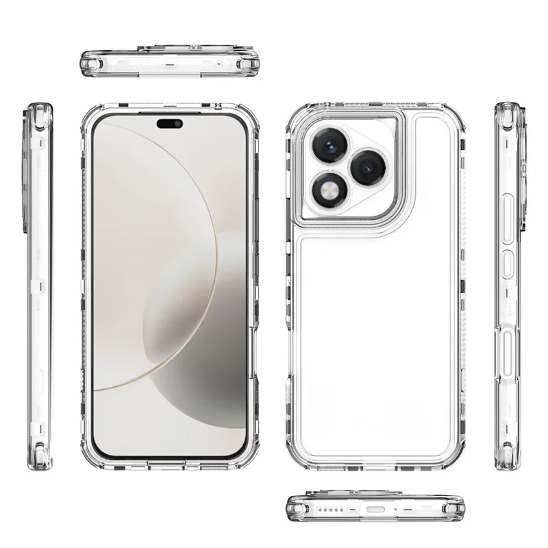 Gennemsigtig hylster til Honor 400 Lite 5G, anti-skrab akryl TPU telefonbeskyttelse