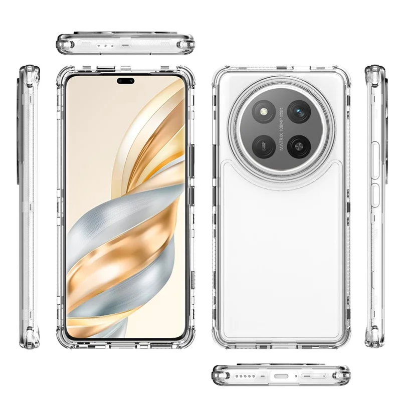 Clear Case för Honor Magic7 Lite 5G / X60 Pro 5G / X9c 5G, Anti-scratch akryl-TPU mobilskal