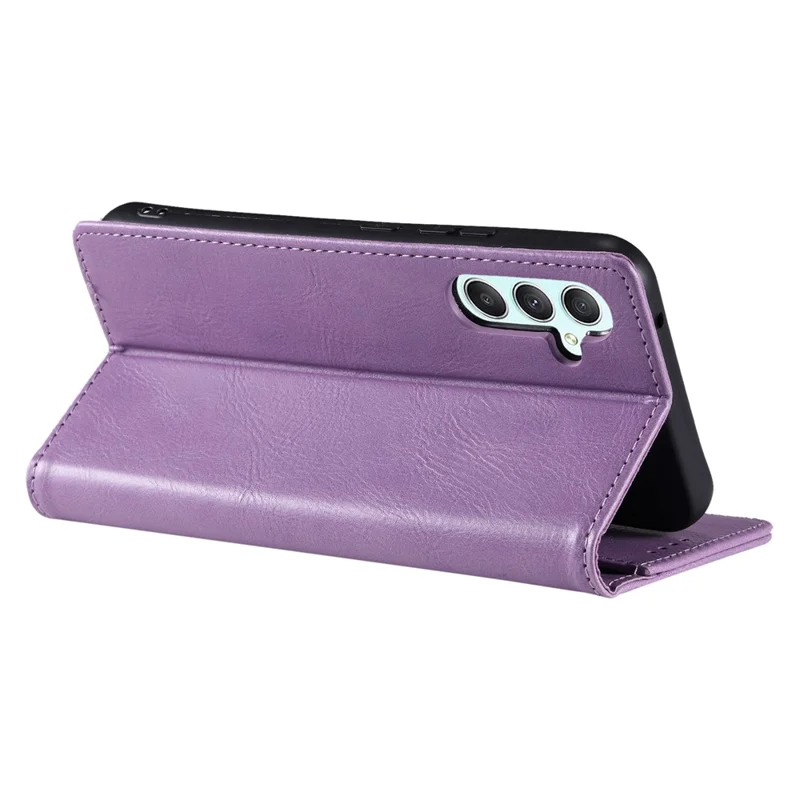 TTUDRCH Style 007 For Samsung Galaxy S26+ Leather Case RFID Blocking Wallet Stand Phone Cover - Purple