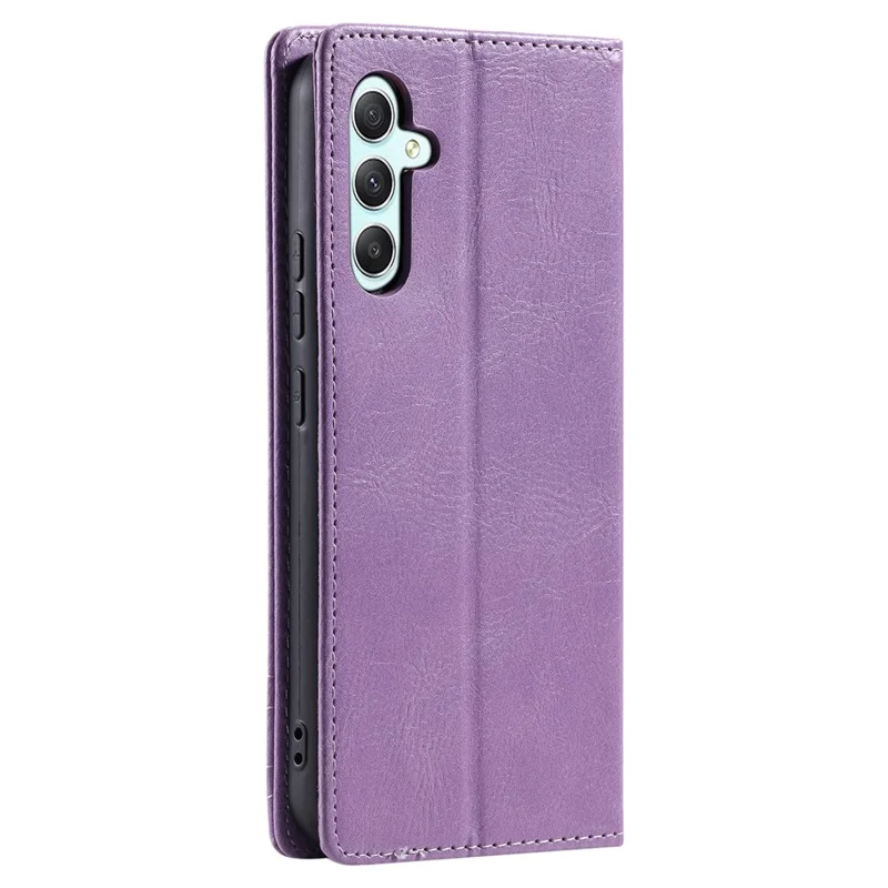 TTUDRCH Style 007 For Samsung Galaxy S26+ Leather Case RFID Blocking Wallet Stand Phone Cover - Purple