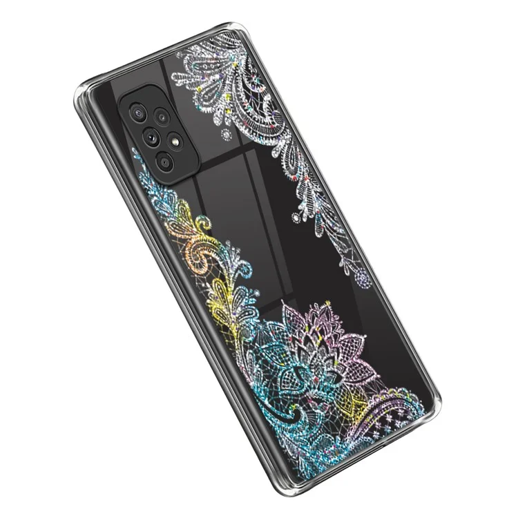 Cellphone Shell per Samsung Galaxy A53 5G, Custodia per telefono TPU con stampa a motivi anti-graffio - Mandala Lace