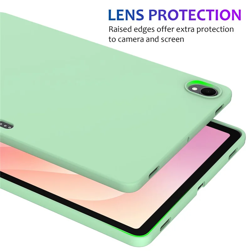 For Samsung Galaxy Tab S11 Case Liquid Silicone Anti-Scratch Tablet Cover - Green