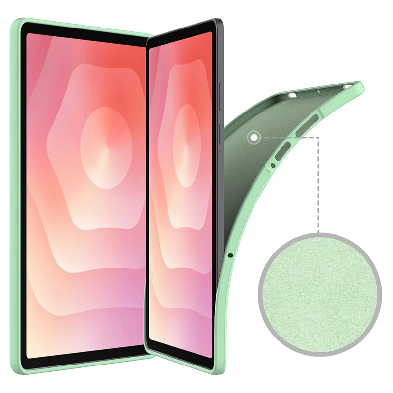 For Samsung Galaxy Tab S11 Case Liquid Silicone Anti-Scratch Tablet Cover - Green