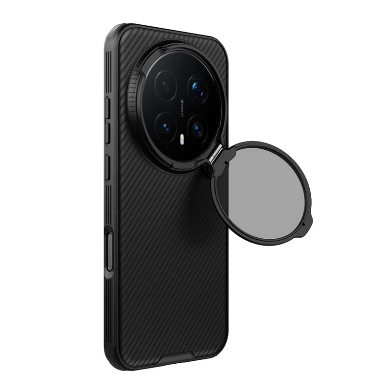 NILLKIN Camshield Prop Série magnétique pour Honor Magic8 Pro 5G Étui compatible avec MagSafe Couvercle de lentille claire Boîtier de téléphone PC TPU - Noir