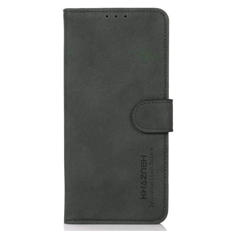 Khazneh Schutzhülle Für Xiaomi Redmi Note 12 Pro 5G, Stoßdämpfer Telefonabdeckung Strukturierter PU Leder Magnetwallet Wallet Ständer - Grün