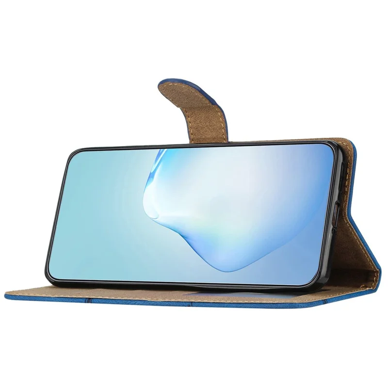 Zachte Beschermhoes voor Samsung Galaxy S26+ met Crazy Horse-structuur, PU-leder Portemonnee Stand Hoofdtelefoonhouder - Zwart