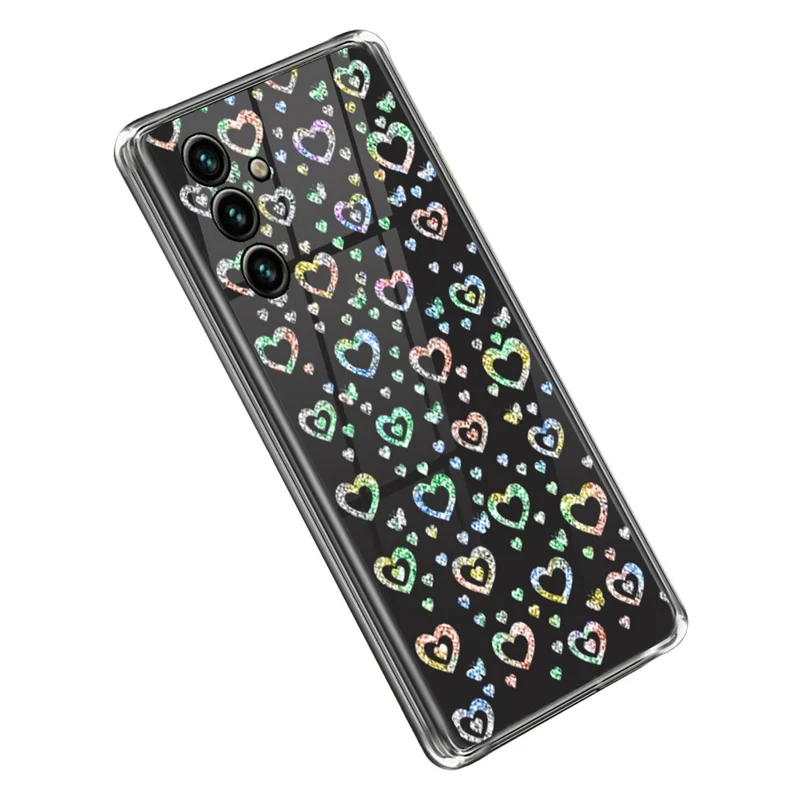 For Samsung Galaxy A14 5G / A14 4G IMD Phone Case Pattern Printing Soft TPU Shockproof Back Cover - Love Heart