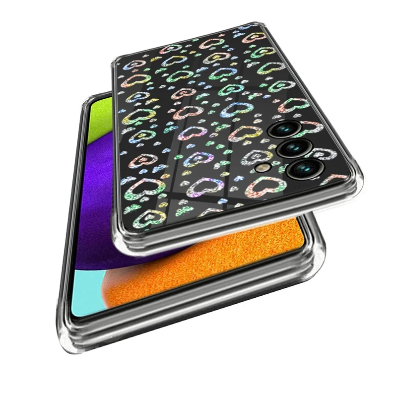 For Samsung Galaxy A14 5G / A14 4G IMD Phone Case Pattern Printing Soft TPU Shockproof Back Cover - Love Heart