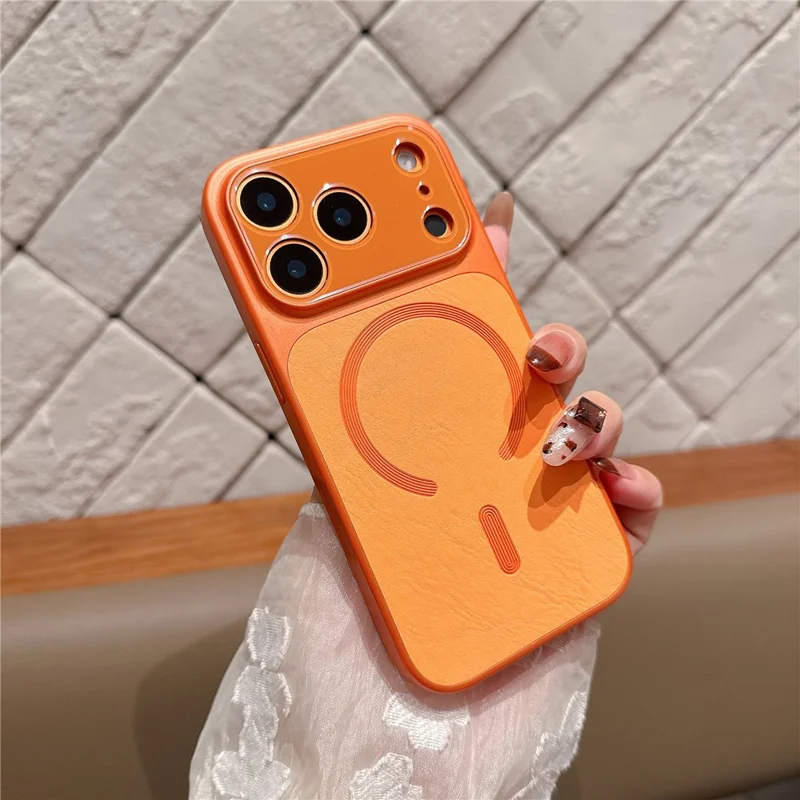 iPhone 17 Pro Max Hülle kompatibel mit MagSafe, Kratzfest, TPU + PC Handyhülle - Orange