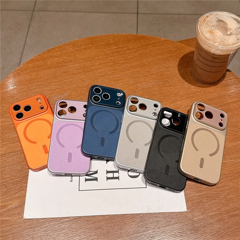 iPhone 17 Pro Max Hülle kompatibel mit MagSafe, Kratzfest, TPU + PC Handyhülle - Orange