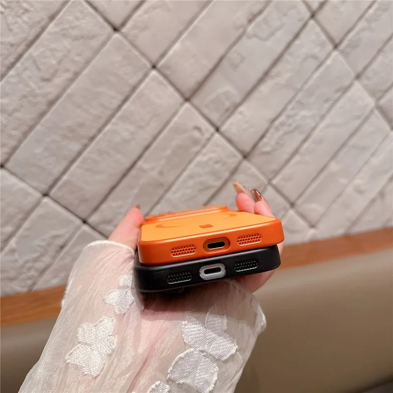 iPhone 17 Pro Hülle kompatibel mit MagSafe Anti-Kratzer TPU + PC Handyhülle - Orange