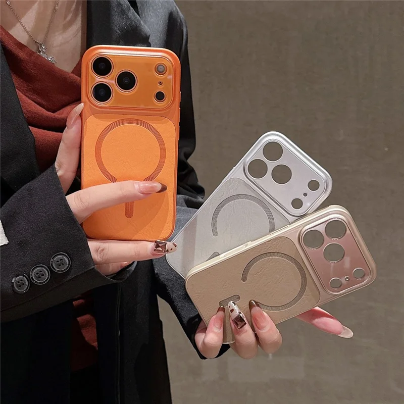 iPhone 17 Pro Hülle kompatibel mit MagSafe Anti-Kratzer TPU + PC Handyhülle - Orange