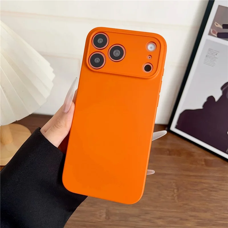 YIKATU For iPhone 17 Pro Max Case Anti Scratch Rubberized TPU Phone Back Cover - Orange
