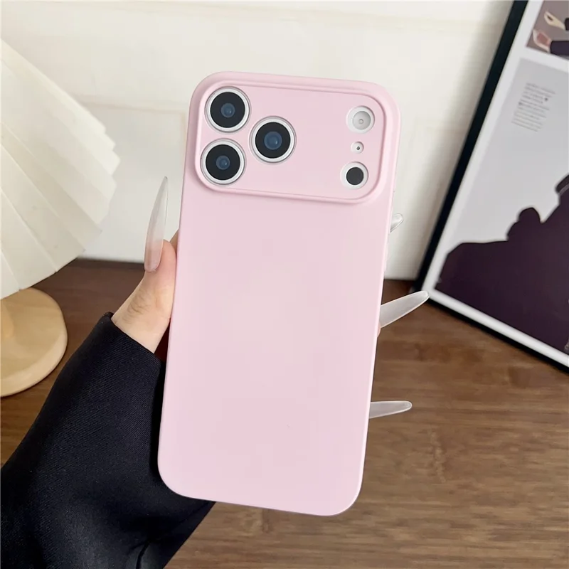 YIKATU For iPhone 17 Pro Case Anti Scratch Rubberized TPU Phone Back Cover - Pink