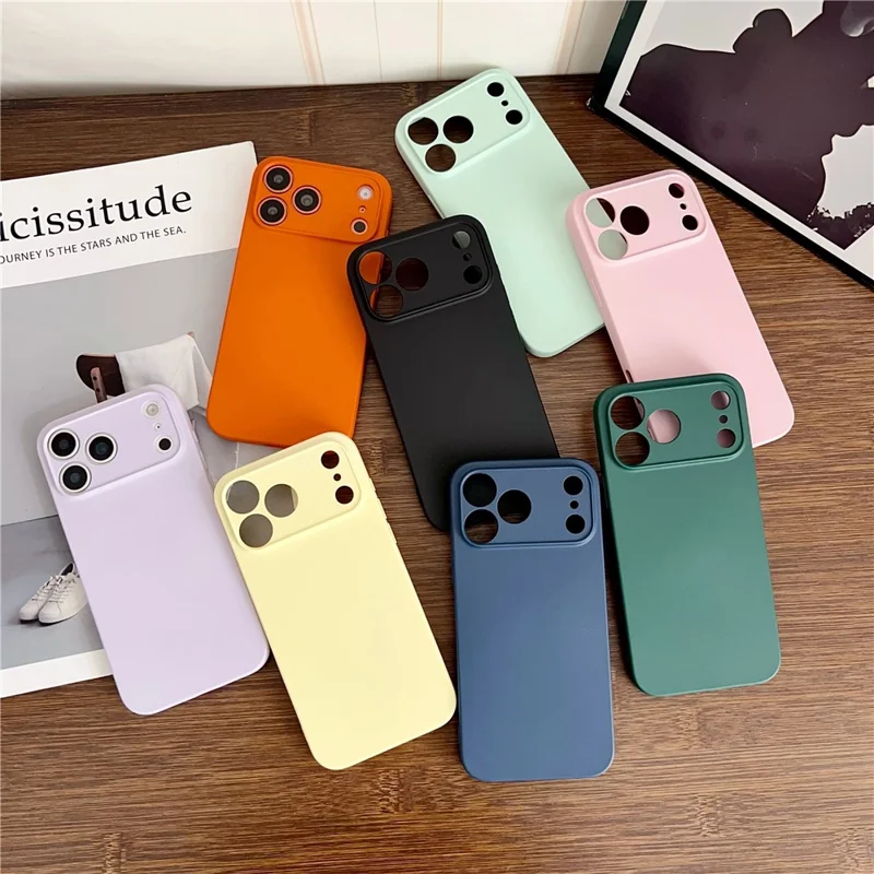 YIKATU For iPhone 17 Pro Case Anti Scratch Rubberized TPU Phone Back Cover - Pink