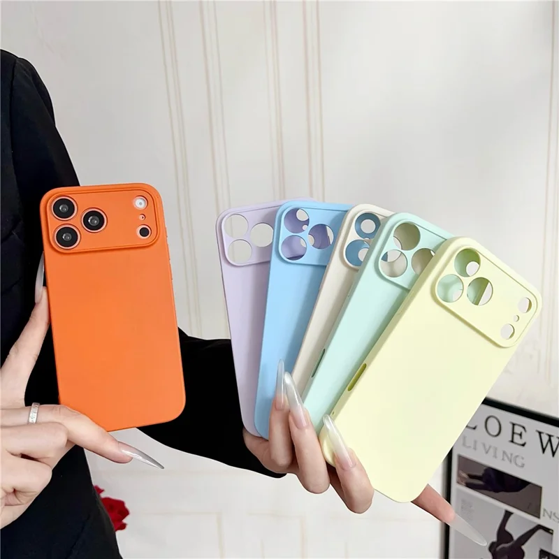 YIKATU For iPhone 17 Pro Case Anti Scratch Rubberized TPU Phone Back Cover - Pink