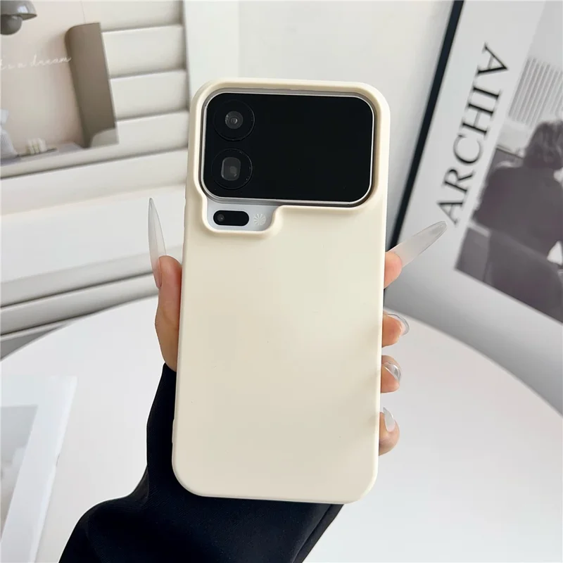 YIKATU For Xiaomi 17 Pro Case Anti Scratch Rubberized TPU Phone Back Cover - Antique White