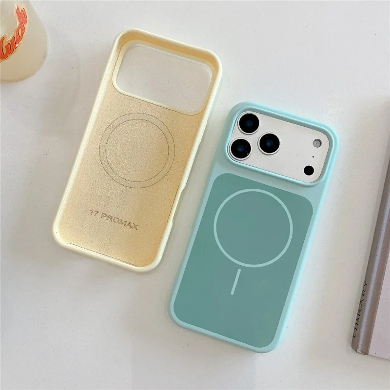 Custodia iPhone 17 Pro compatibile con MagSafe, cover posteriore in silicone antiurto - Bianco