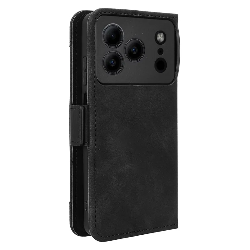 Leather Case for Doogee Note 56 / Note 56 Pro / Note 56 Plus Phone Wallet Cover with Multiple Card Slots - Black