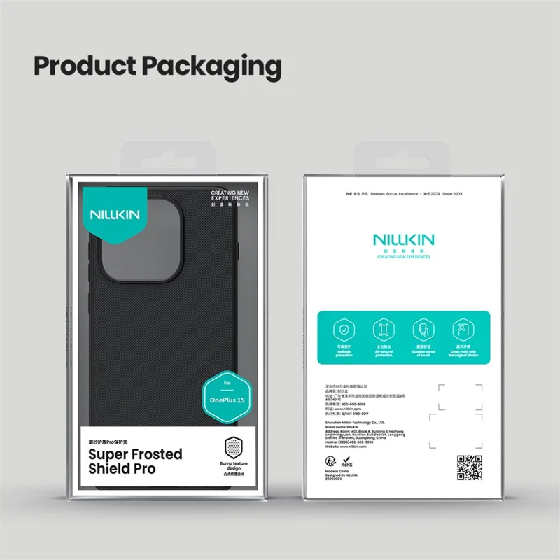 NILLKIN Frosted Shield Pro Für OnePlus 15 5G Hülle Matte PC + TPU Handyhülle