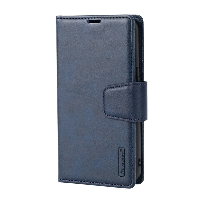 HANMAN For iPhone 17 Wallet Case Magnetic Detachable 2-in-1 PU Leather Phone Stand Cover - Blue