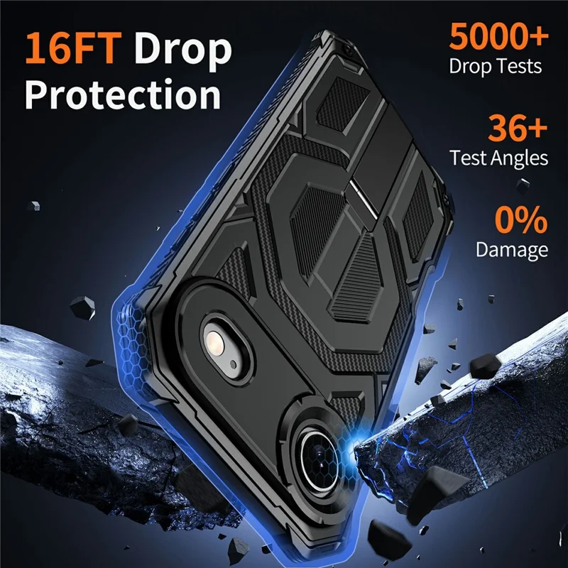 Achat en gros pour la coque de support iPhone Air compatible avec MagSafe, résistante aux chocs et à la poussière, en PC + TPU - Noir