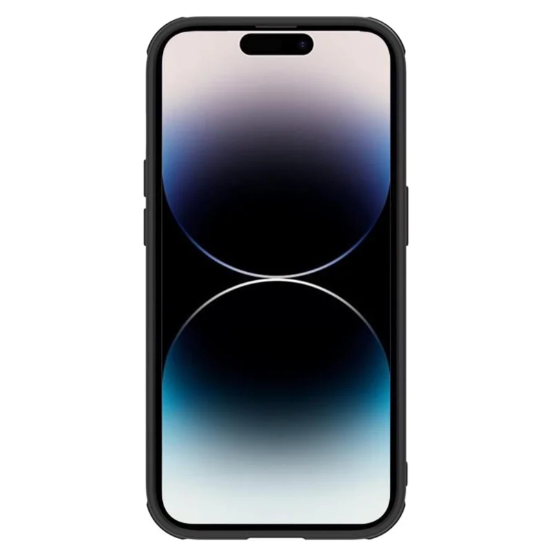 NILLKIN for iPhone 14 Pro Max Texture Protective Phone Case with Camera Slide Protector Support Magnetic Wireless Charging - Black