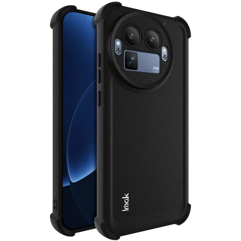 IMAK For Realme GT 8 Pro 5G Case TPU Phone Cover Airbag Shockproof Protection - Matte Black