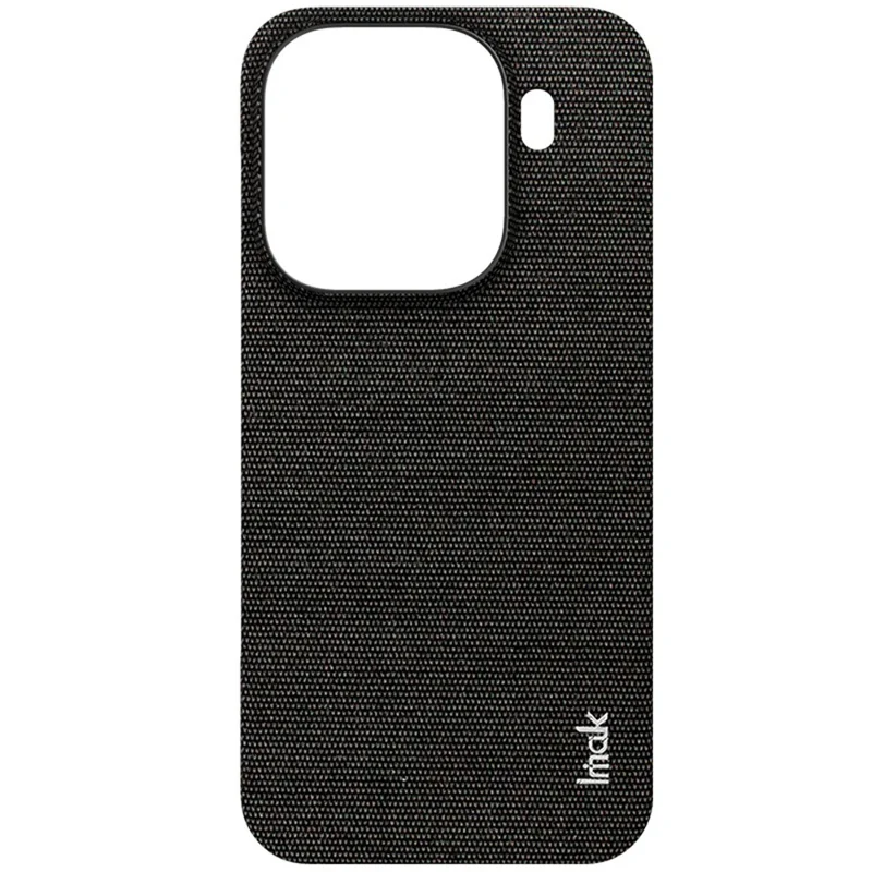 IMAK Série Ruiyi pour Oppo Find X9 Pro 5G Étui Texture Tissu Cuir + PC Couverture Arrière pour Téléphone - Noir