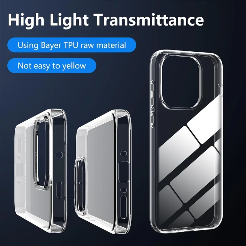 Voor OnePlus 15 5G hoesje Anti-vingerafdruk Kristalhelder TPU telefoonhoesje