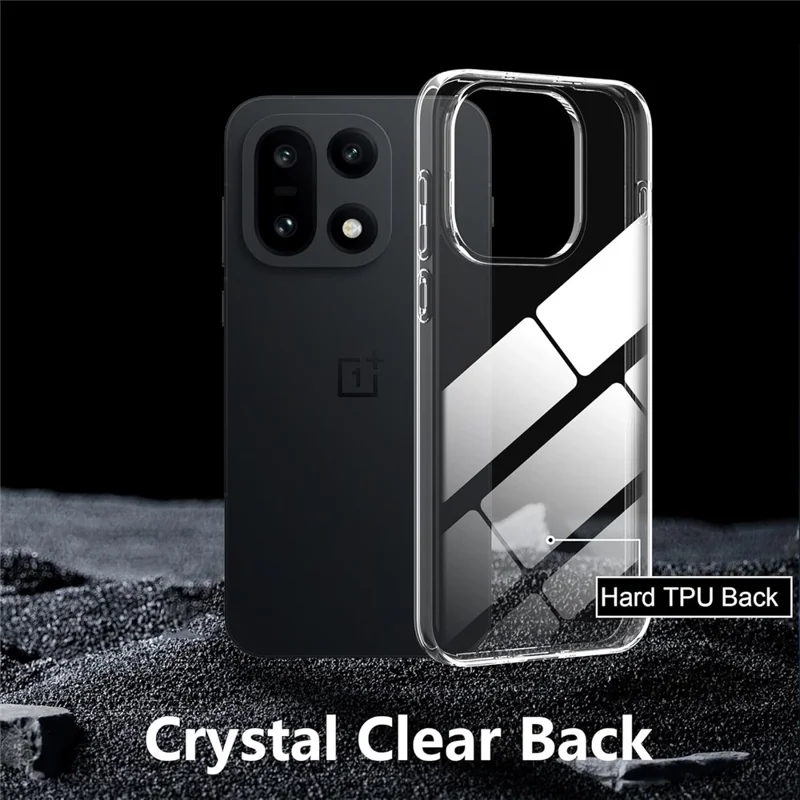 Voor OnePlus 15 5G hoesje Anti-vingerafdruk Kristalhelder TPU telefoonhoesje