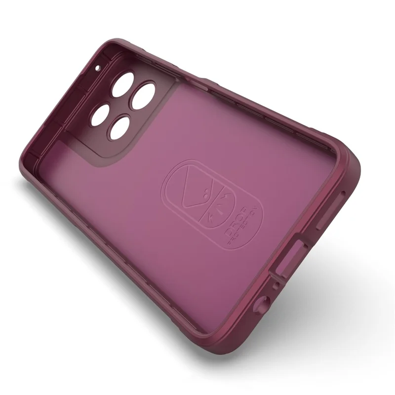 For Motorola Moto G67 Power 5G Etui mod stød Blødt TPU Robust bagside - Vinrød