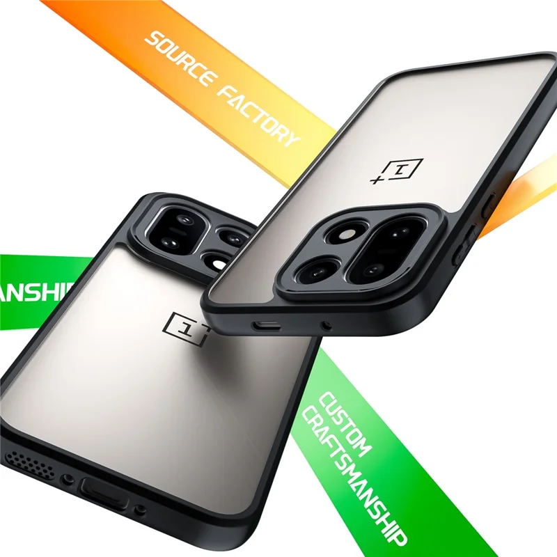 For OnePlus 15 5G Case Shockproof PC + TPU Clear Phone Back Cover