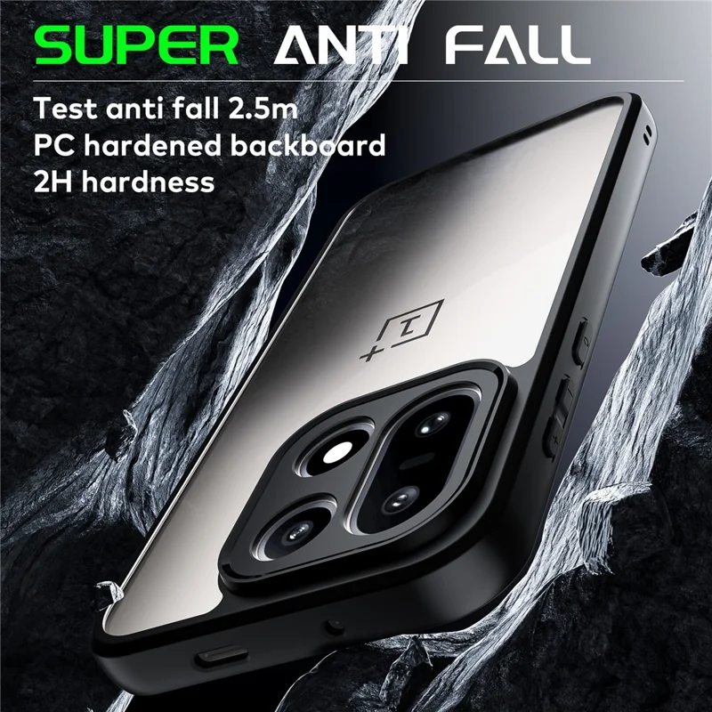 For OnePlus 15 5G Case Shockproof PC + TPU Clear Phone Back Cover