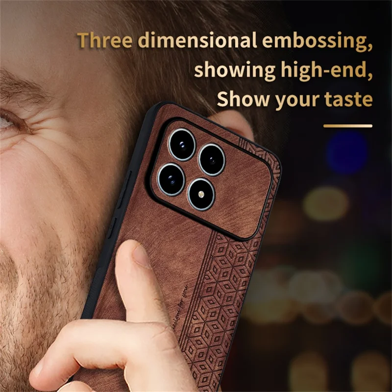 AZNS Funda para Xiaomi Redmi K90 5G / Poco F8 Pro, carcasa protectora de cuero PU cubierta de TPU para teléfono - Beige