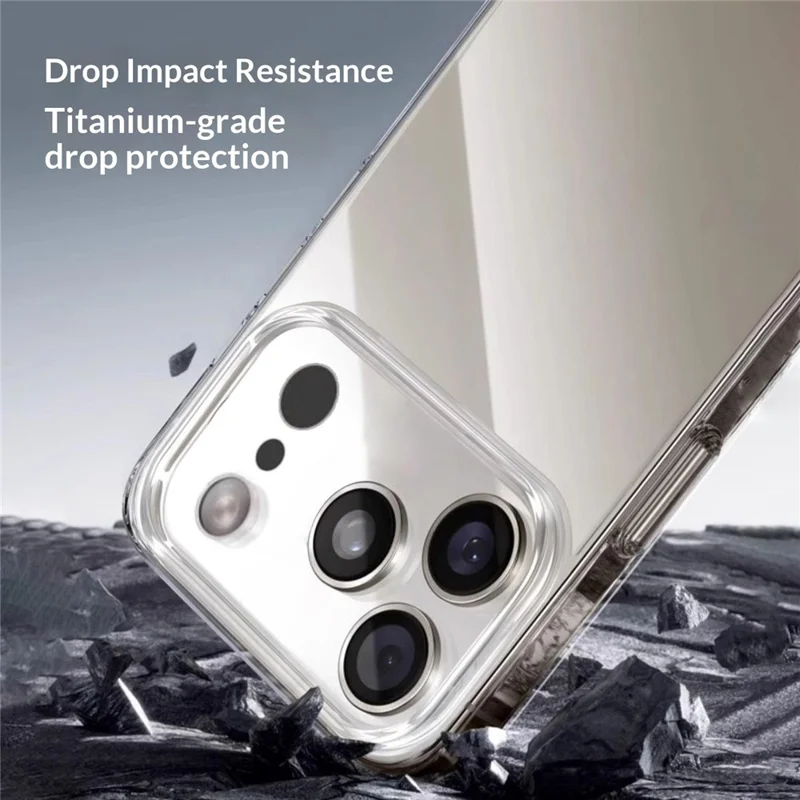 For iPhone 17 Pro Case 2.0mm Clear TPU Phone Case with AI Camera Button