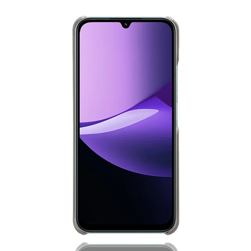 Phone Case for Xiaomi Redmi 15C 4G (EU) (173mm) / Redmi 15C 5G (EU) (173mm) / Poco C85 4G (173mm) Calf Texture PU Leather Hard PC Cover - Grey