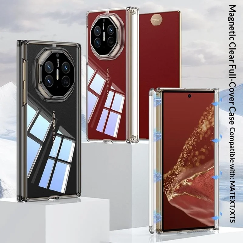 GKK til Huawei Mate XT Ultimate / XTs Ultimate Case med magnetisk snoringsdesign, klart TPU-telefonomlægning - transparent