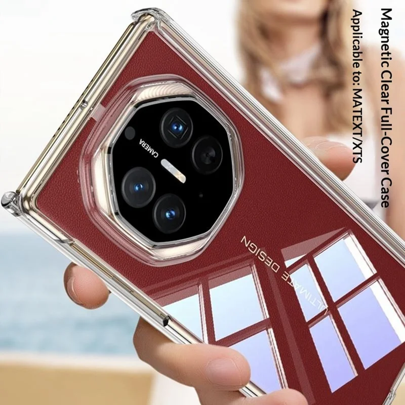 GKK til Huawei Mate XT Ultimate / XTs Ultimate Case med magnetisk snoringsdesign, klart TPU-telefonomlægning - transparent