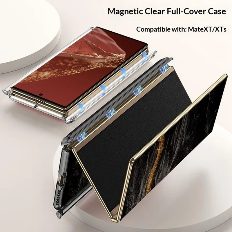 GKK til Huawei Mate XT Ultimate / XTs Ultimate Case med magnetisk snoringsdesign, klart TPU-telefonomlægning - transparent