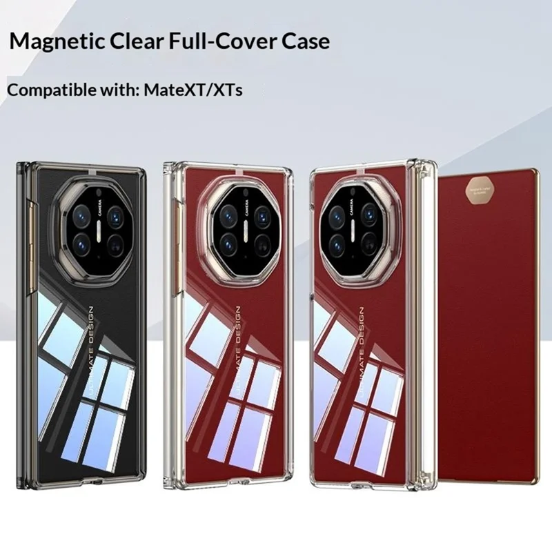 GKK til Huawei Mate XT Ultimate / XTs Ultimate Case med magnetisk snoringsdesign, klart TPU-telefonomlægning - transparent